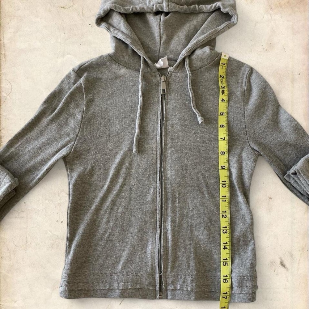Urban Outfitters Light Gray Zip-Up Hoodie - Picture 4 of 8